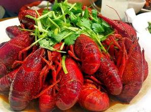 网红小龙虾雕塑图片,美食与艺术的完美融合